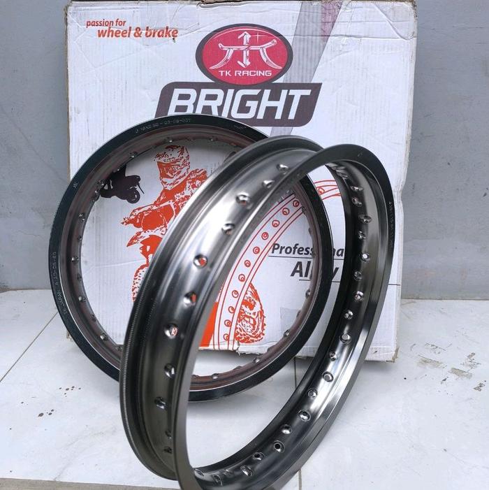 SALE VELG PELEK TK RACING 215 DAN 250 RING 16 HOLE LUBANG 36 ORIGINAL BARU WARNA TITANIUM BISA UNTUK
