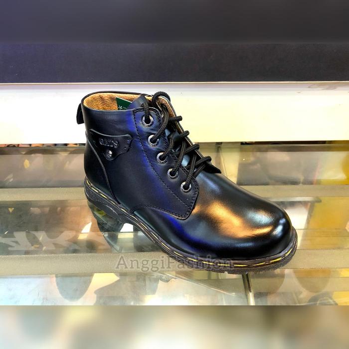 Sepatu Boot Pria Sepatu Kulit Gats DM 1351 - Hitam