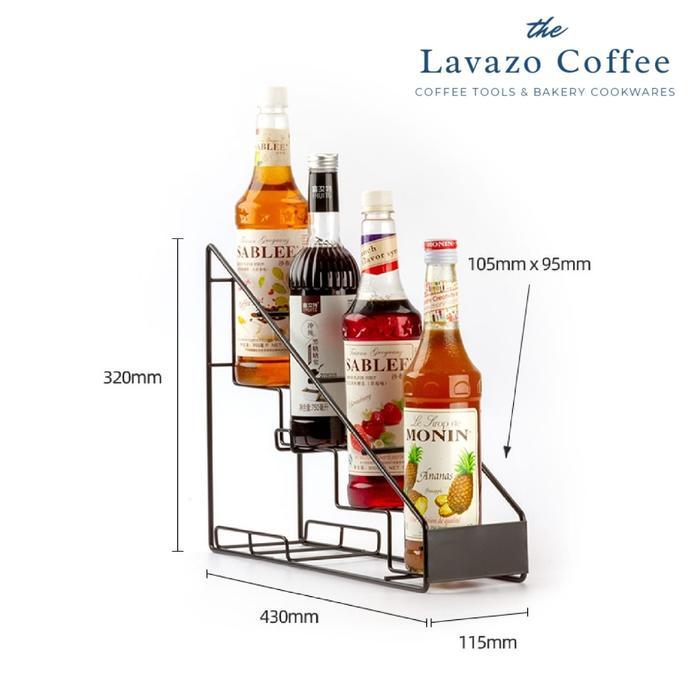 Syrup Storage Rack | Rak Botol Sirup Monin Display Stainless Steel