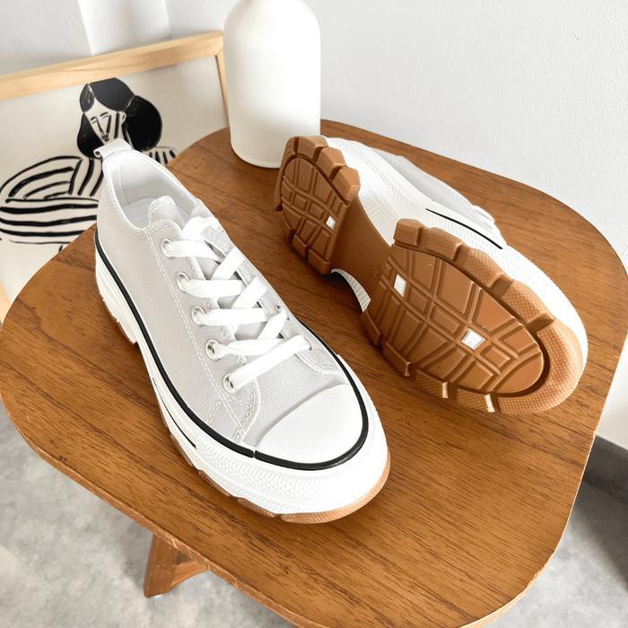 Laviola 4164 Lsy - Sepatu Sneakers Casual Wanita Black Dan Grey