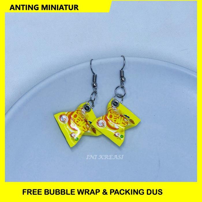 MINIATUR PRODUK ANTING CHIKI BALLS