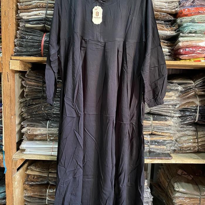 Midi dress rayon twil midi dress premium Casual Nyaman