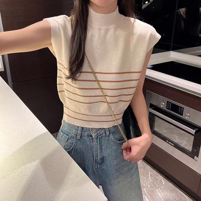 Yuzuki TankTop Knit Korean - Atasan Wanita Rajut TM (M3310)