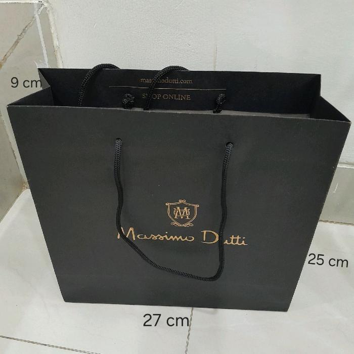 paperbag massimo dutti/ small original paperbag massimo dutti
