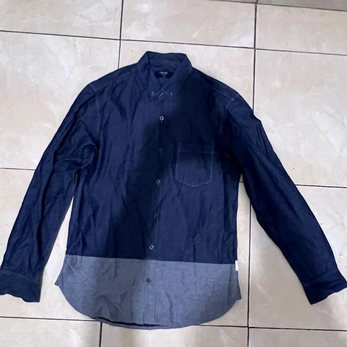 Kemeja Tira Jeans Lengan Panjang Original Size M - Pakaian Pria