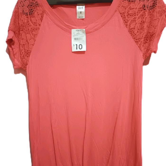 Atasan Kaos wanita Orenge Now ukuran 8