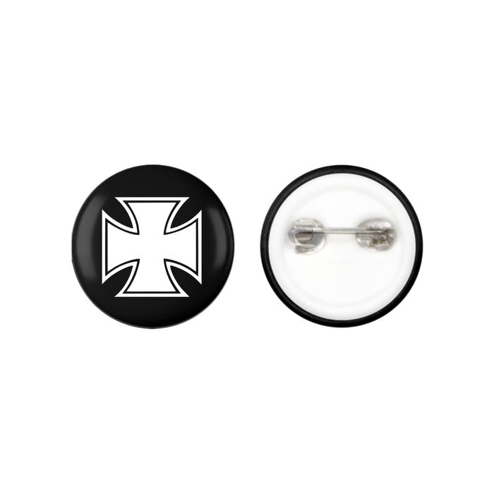PIN BUTTON IRON CROSS BOLD BG ESIGN