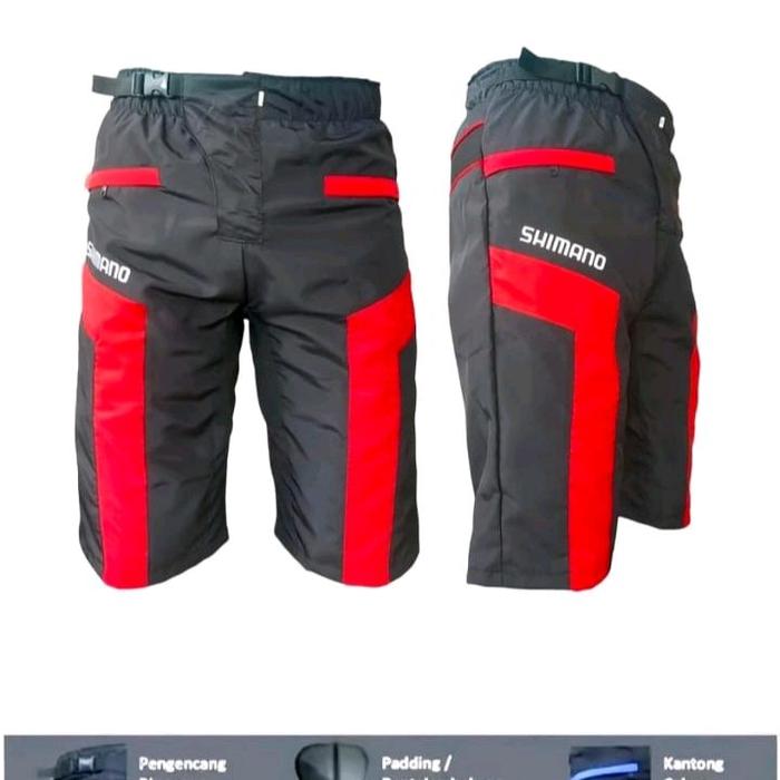 Celana Sepeda Gowes Pria/ Celana Pendek Olahraga/ MTB/ Shimano