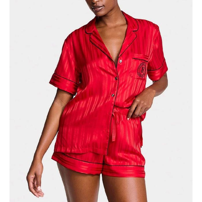 45. VICTORIA SECRET (L)  SATIN SHORT PAJAMAS SET AUTHENTIC