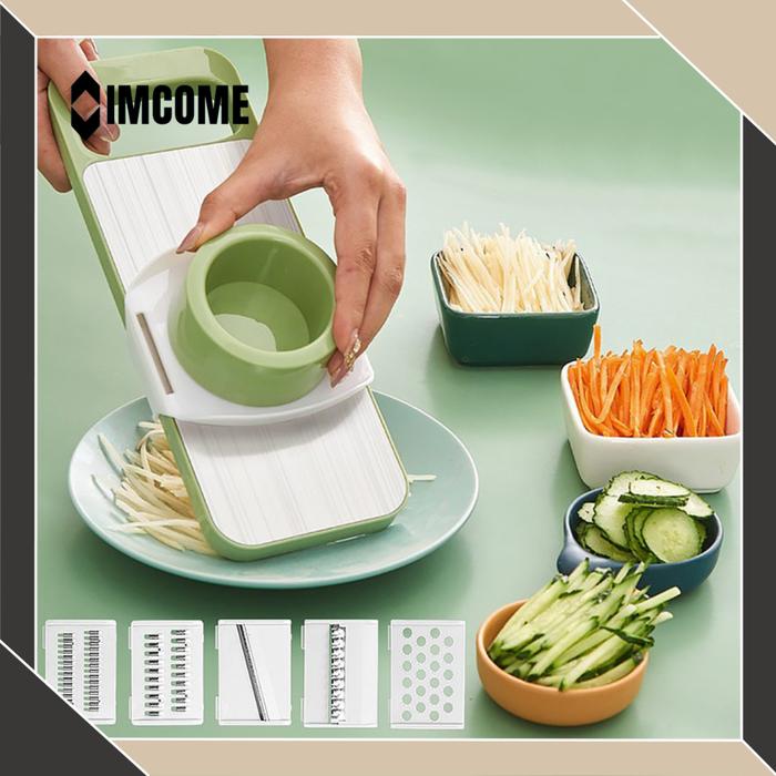 IMCOME Parutan Serbaguna Peralatan Masak Pengiris Kentang Singkong Wortel Bawang Dan Sayur Multifung