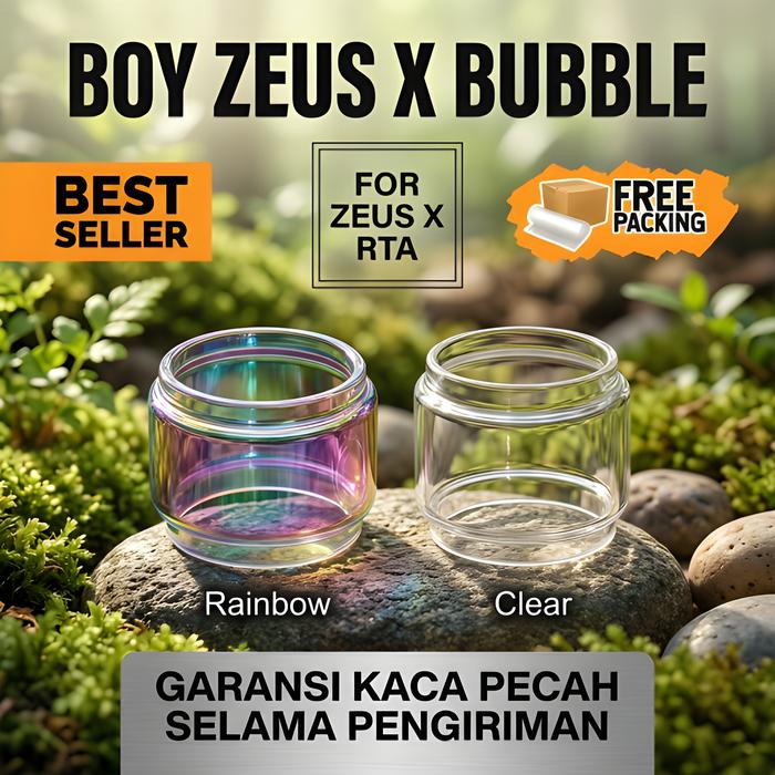 (Good) Boy ZEUS X RTA Replacement Glass | kaca cembung bubble