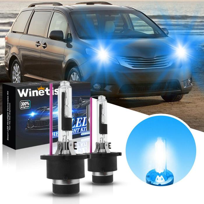 D2R Ice Blue 8000K Hid Xenon Headlight Bulb For Toyota Sienna