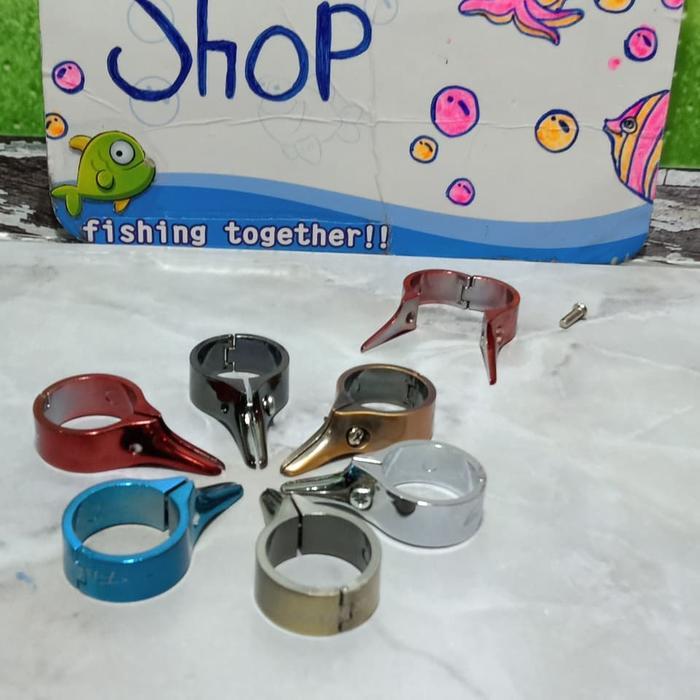 Stoper Joran Aluminum Engsel Fishing - Biru