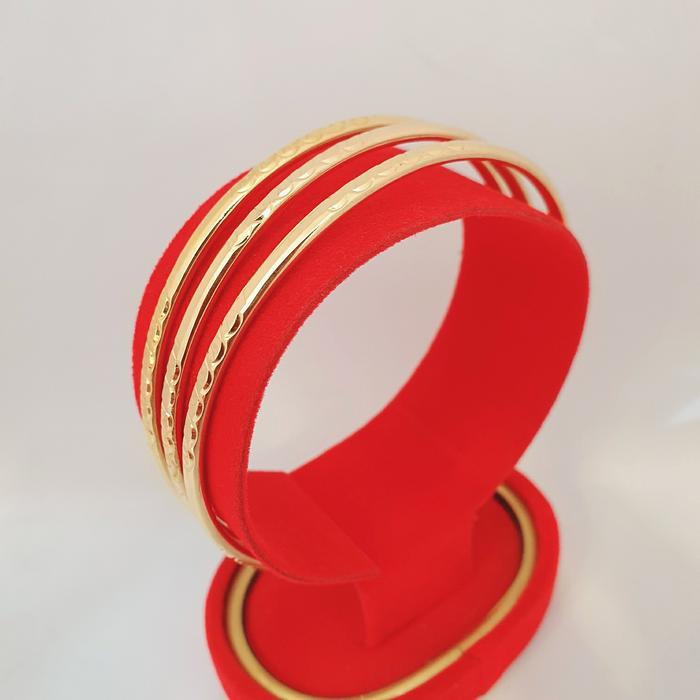 3 GELANG KERONCONG MAS ASLI KADAR 700