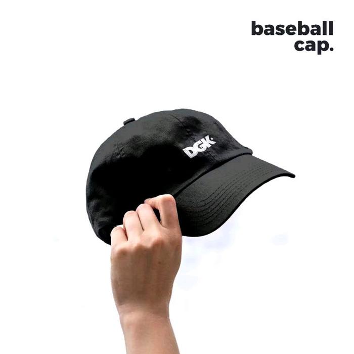 Topi Baseball Caps Premium Original Logo Dgk Hitam Unisex
