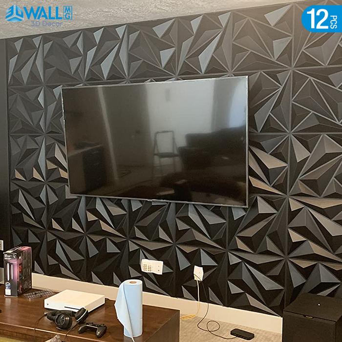 12pcs 50cm 3D wall panel marble brick pattern 3D wall sticker