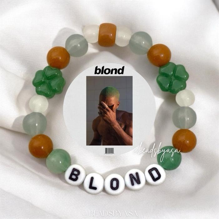 Frank Ocean "Blonde" Album Inspired Bracelet Beads Beadsbyasa