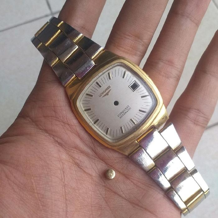 Longines Conquest Square Automatic not omega Mid size midsize longines movado tissot lemania skx007 