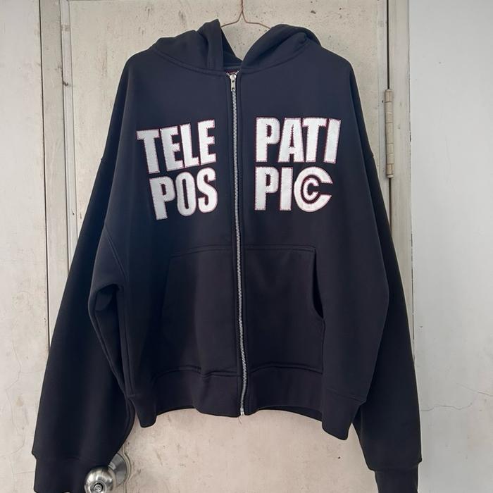 Telepathi.che x Pospicc Zipper Hoodie Sweater Pria