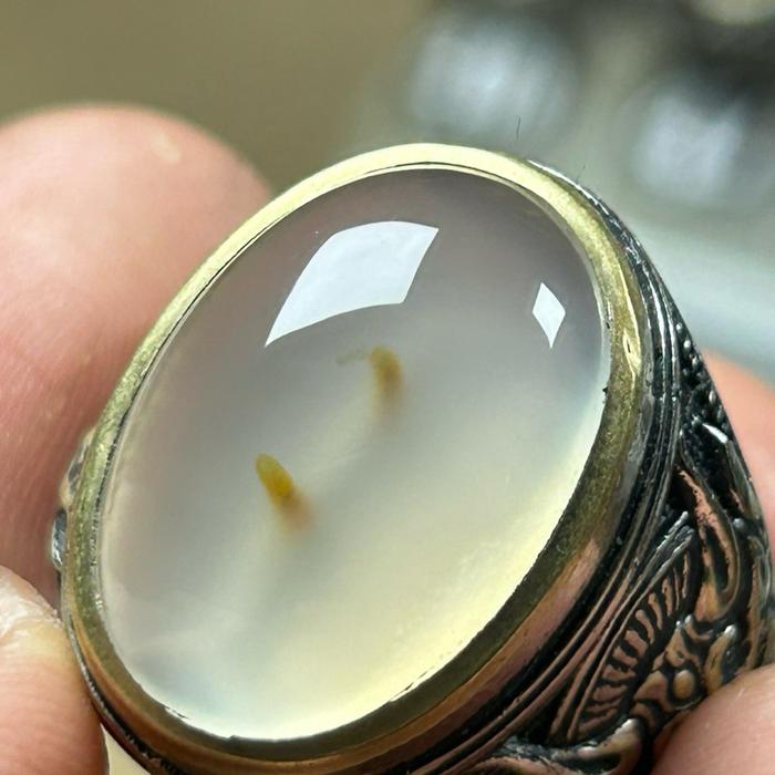 Cincin combong lubang 2 bungkam alami