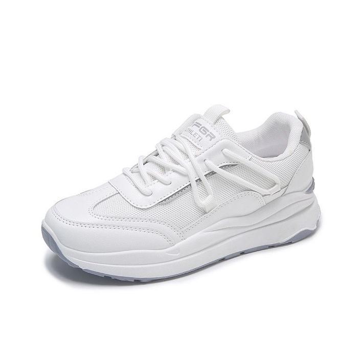 PSC Piero 1999 Sepatu Sneakers Bertali Kasual Korea Import - Putih, 37
