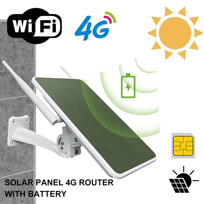 Outdoor Waterproof Multi-band 4G SIM Card Router WiFi with Solar