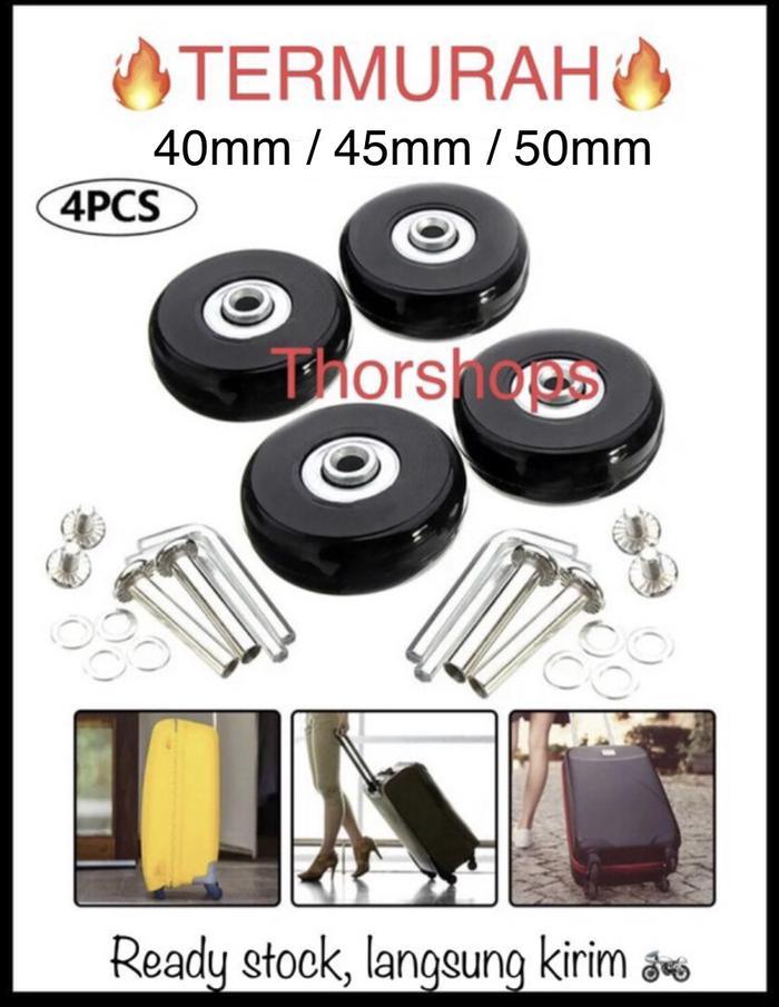 4 pcs roda koper pengganti replacement 40mm 45mm 50mm