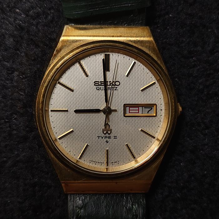 Seiko Type II - Gold Plated Textured Dial