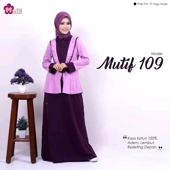 DISKON 50% Gamis Mutif GMS 109 Gamis Kaos Wanita Dewasa
