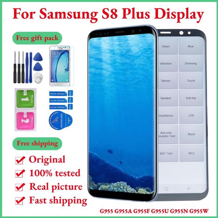100% Original AMOLED S8 Plus LCD For Samsung Galaxy S8 Plus Display