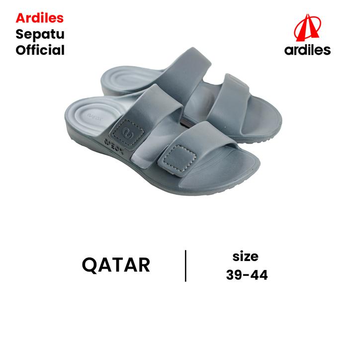 Sandal Pria Slip On Original Neox By Ardiles QATAR Abu Ukuran 39 - 44 Bahan Eva Phylon Hitam sanda  