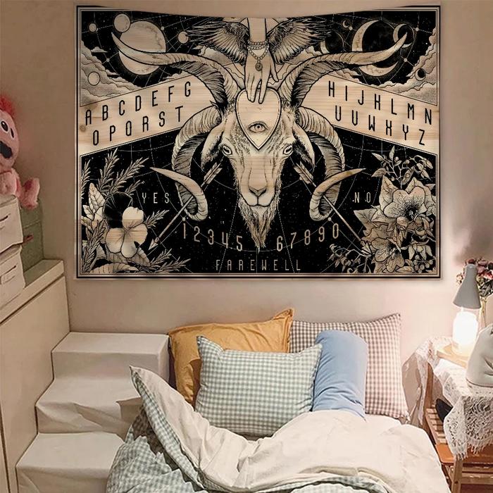 Ouija Tarot Witchcraft Gothic Tapestry Anime Tapestry Hanging Tarot