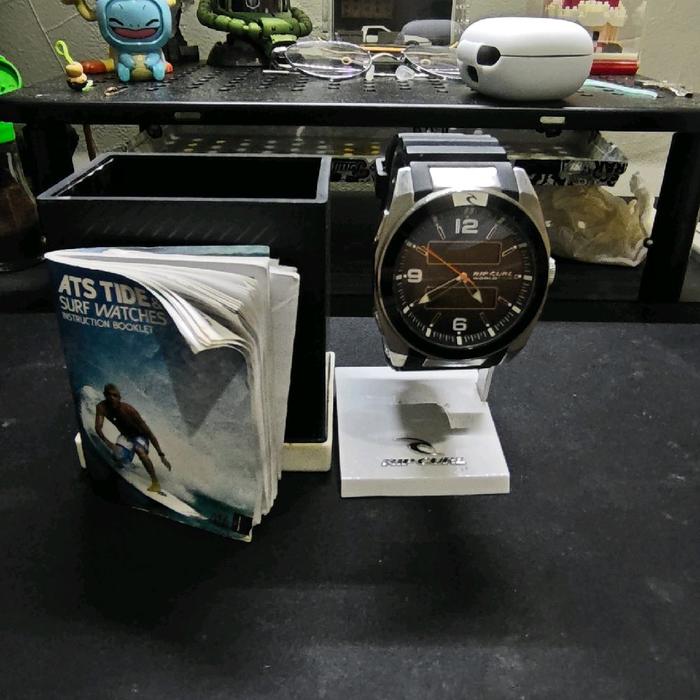 Jam RipCurl A2262, strap karet, hitam