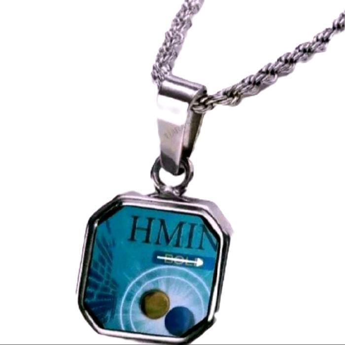 asesoris kalung HMIN liontin rantai, bisa custom