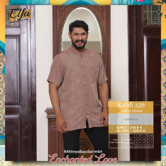 Baru Ethica Koko Muslim Muslim Kahfi 156 Elfa 180 Olive Green XL Lodiarza Premium Koko Lengan Pender