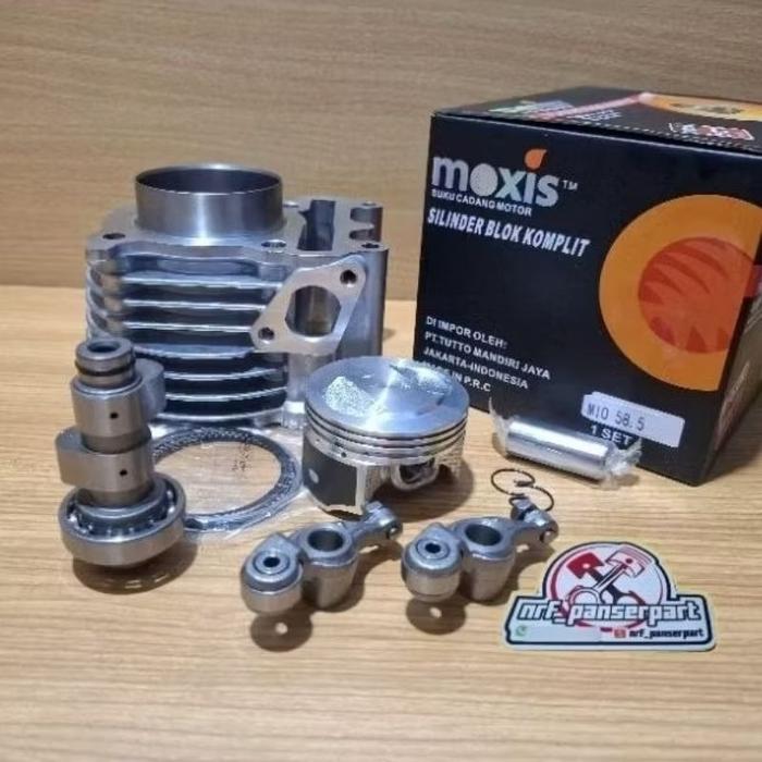 COD PAKET BORE UP BLOK SEHER/BORING SET 58,5 MM PEN 15+TEMPLAR RRA+NOKEN AS RACING YAMAHA MIO SMILE/