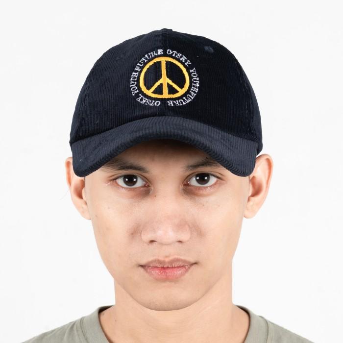 ORIGINAL OTSKY TOPI CORDUROY PEACE LOGO GOLD