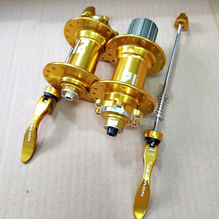 "Jual Produk Hub Freehub mtb balap novatec 32H 8-11Sp Hitam Merah Biru Gold ''