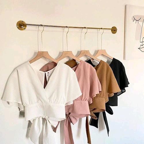 IFRA OUTER CROP / atasan wanita crop keren polos