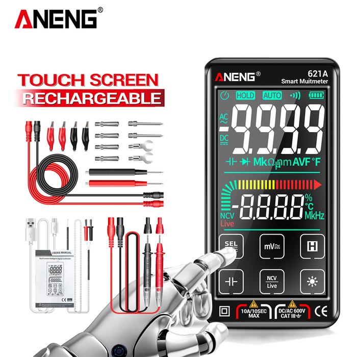 ANENG 621A Digital Multimeter Rechargeable Multimeter USB Portable