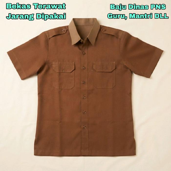 Baju Kerja Pria Seragam Dinas PDH PNS ASN Guru Mantri Pemda Preloved