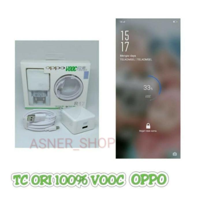 Charger Oppo Vooc R17 Micro Cas Hp Fast charging Support A3S / F3 / F5 / F9 / A83 All tipe
