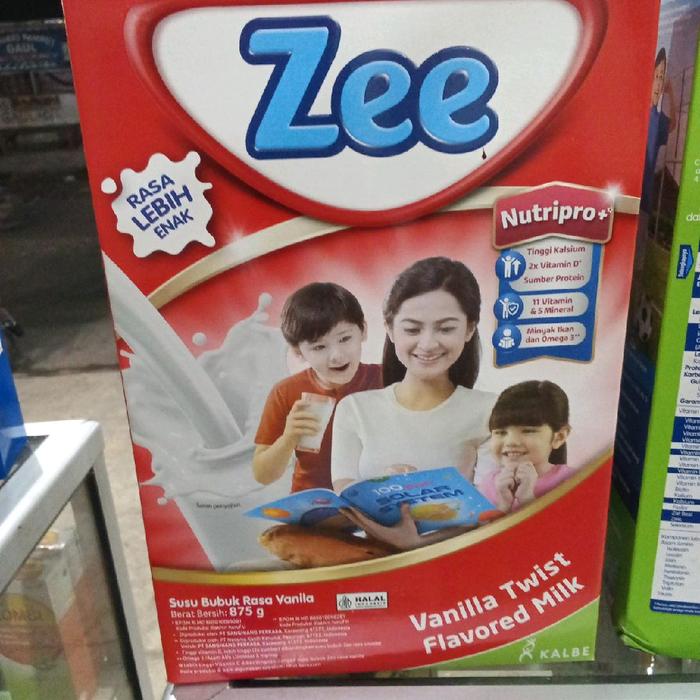 Zee Susu Bubuk Rasa Vanilla Twist Flavored Milk 675g Nutripio+ Tinggi Kalium & Omega 3 Halal