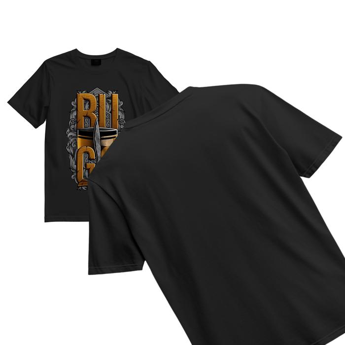 Baju Kaos Bugis Identity 100% Cotton Combed 24s Premium Hitam Dengan Desain Unik