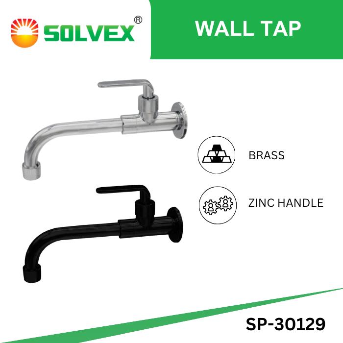 SOLVEX Kran Air Tembok Keran Air Wastafel Sink Cuci Tangan Wall Tap
