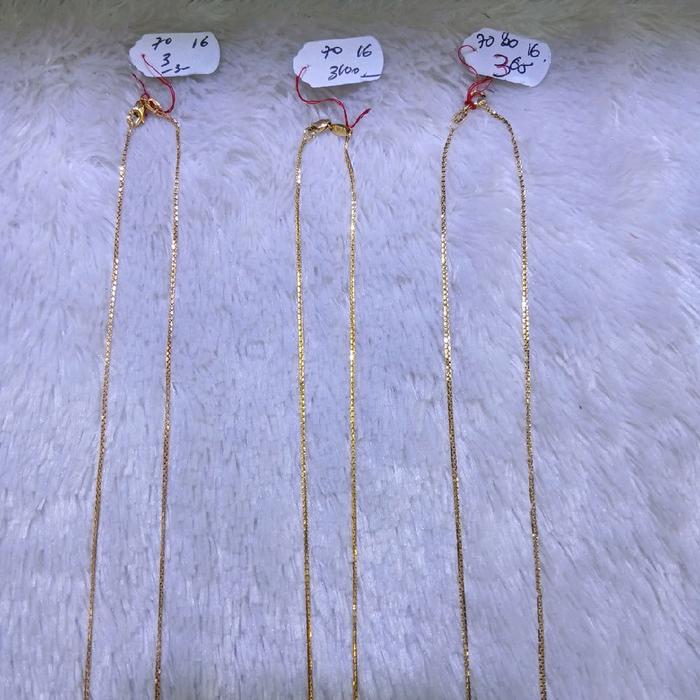 kalung santa emas kadar 70% berat 3gram , 3,1gram & 3,65gram