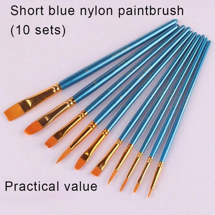 10 Buah/Paket Set Kuas Cat Kuas Seni Lukis untuk Kit
