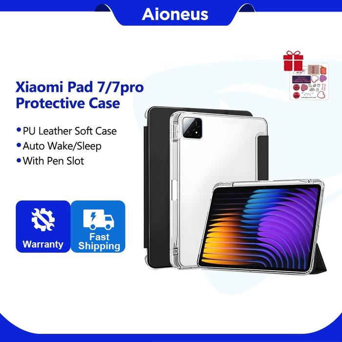 Aioneus | Case Xiaomi Pad 7 11.2 inch With Pen Slot Magnetic Protective Xiaomi Pad 7 Case With Trans