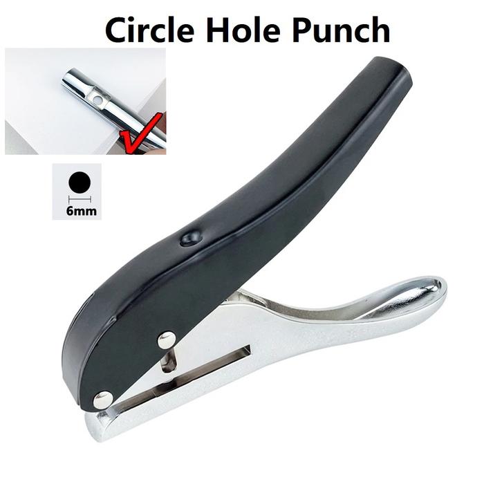 3/6/8mm Hand-held Circle Round Single Hole Punch Paper Punch For ID