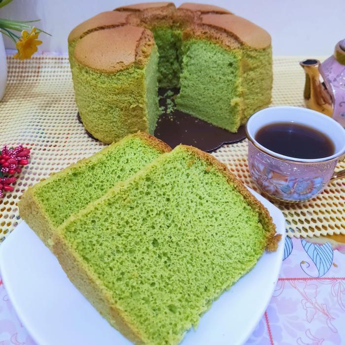 Chiffon Pandan Cake / Bolu Sifon Pandan Lembut